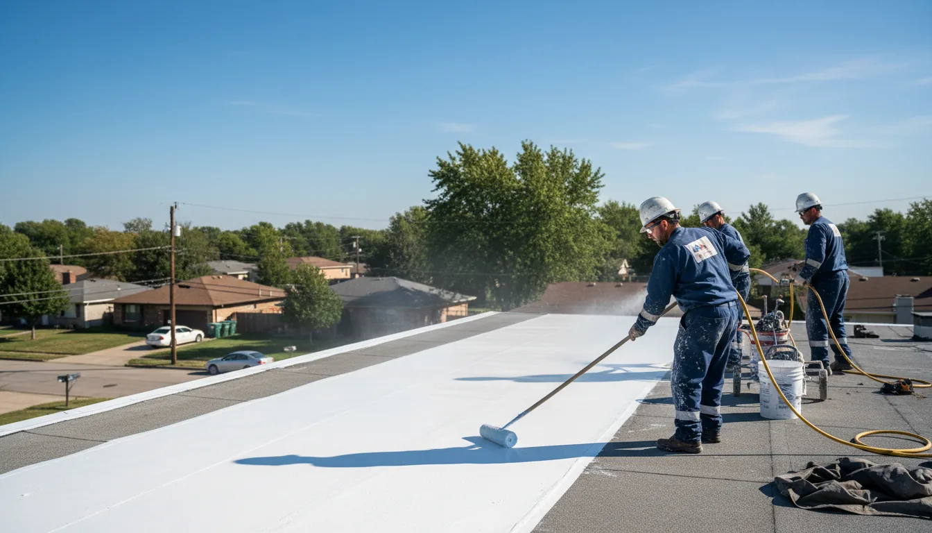 Commercial roof coating in Brock, NE near me